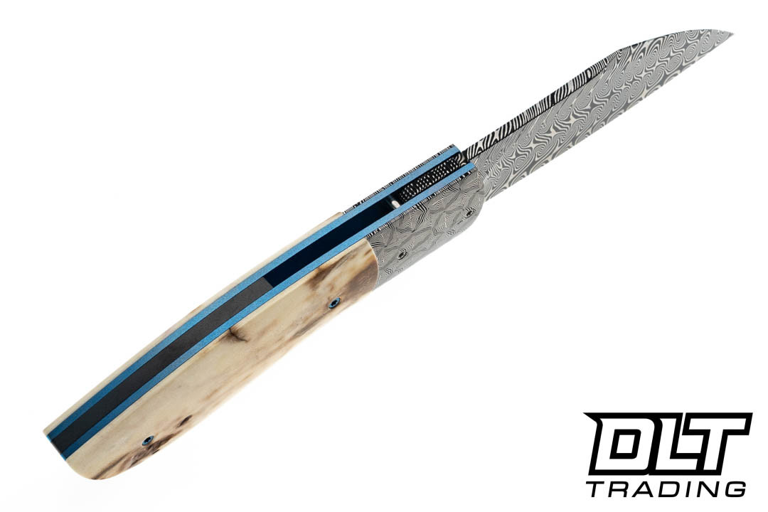 Milan Mozolic Custom Wharncliffe Turkish Twist - Mosaic Damscus