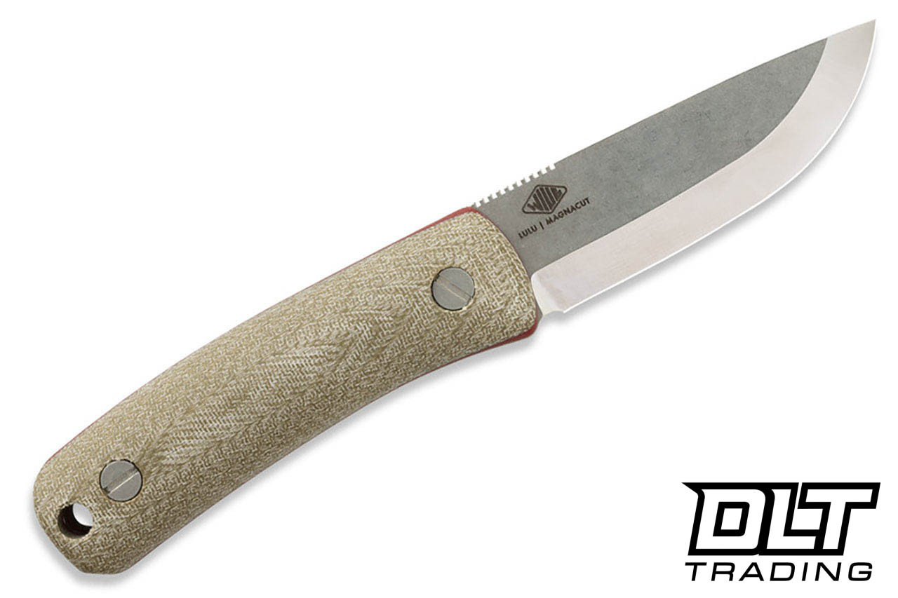 KNAFS Lulu - Green Micarta - Stonewashed MagnaCut Blade - DLT Trading
