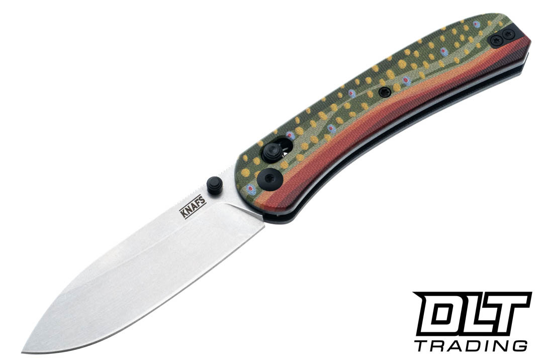 KNAFS Lander 2 - Brook Trout G-10 - Gray Stonewash S35VN Blade
