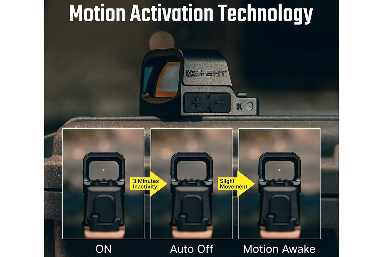 OLIGHT OSIGHT K ドットサイト 6MOA Olight Osight K Micro Red Dot Sight, 6 MOA Open Reflex Sight with