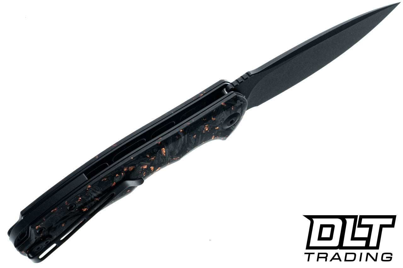 CIVIVI Knives 803I Praxis - Shredded Carbon Fiber & Copper Resin