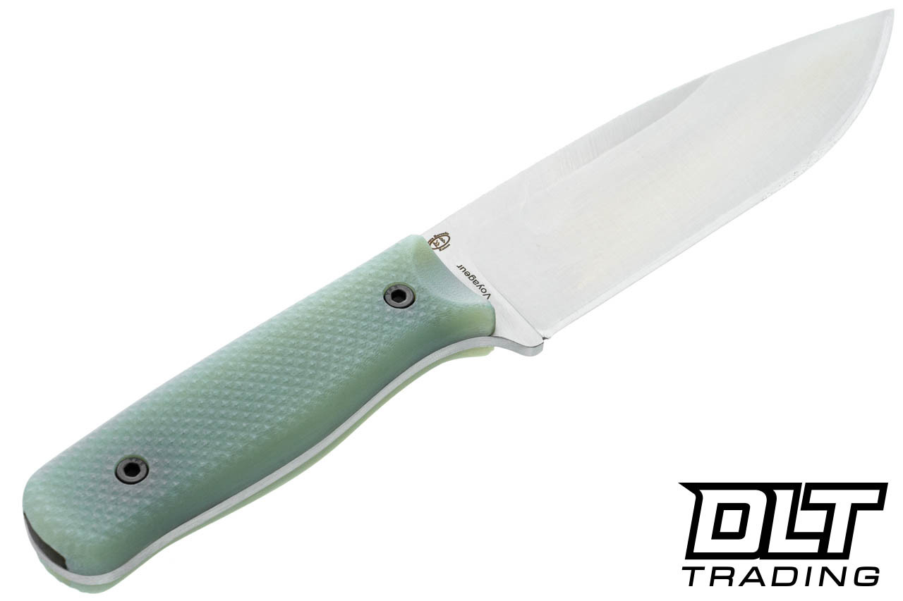 デキャンタ WTG Voyageur Gen 2 - K329 Satin Blade - Jade Green G-10 Texttured