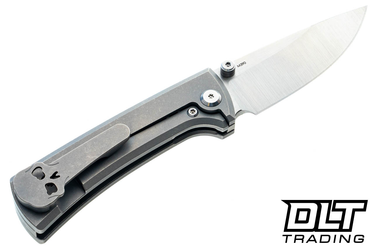 Chaves RCK9 - Drop Point M390 Satin Blade - Titanium Handle - DLT
