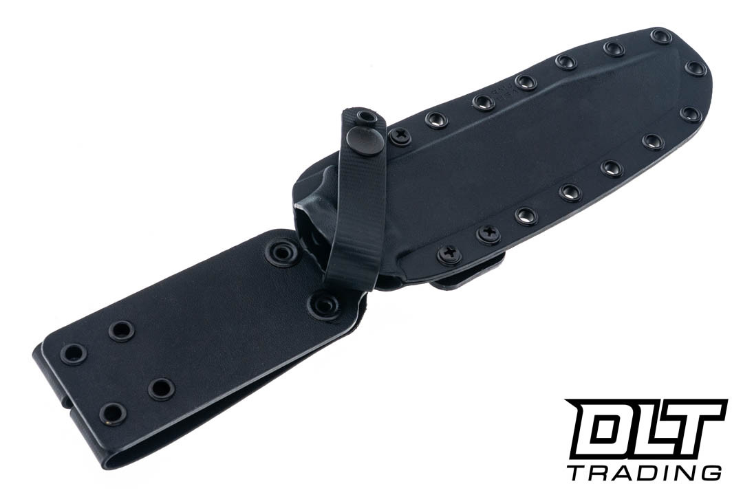RMJ Tactical Combat Asia 80CrV2 Acid Etched Blade - Black G-10