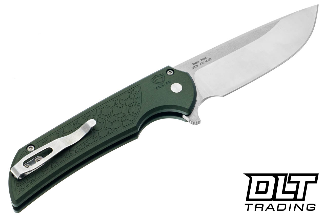 Pro-Tech Mordax - Green Aluminum Handle - Satin MagnaCut Blade