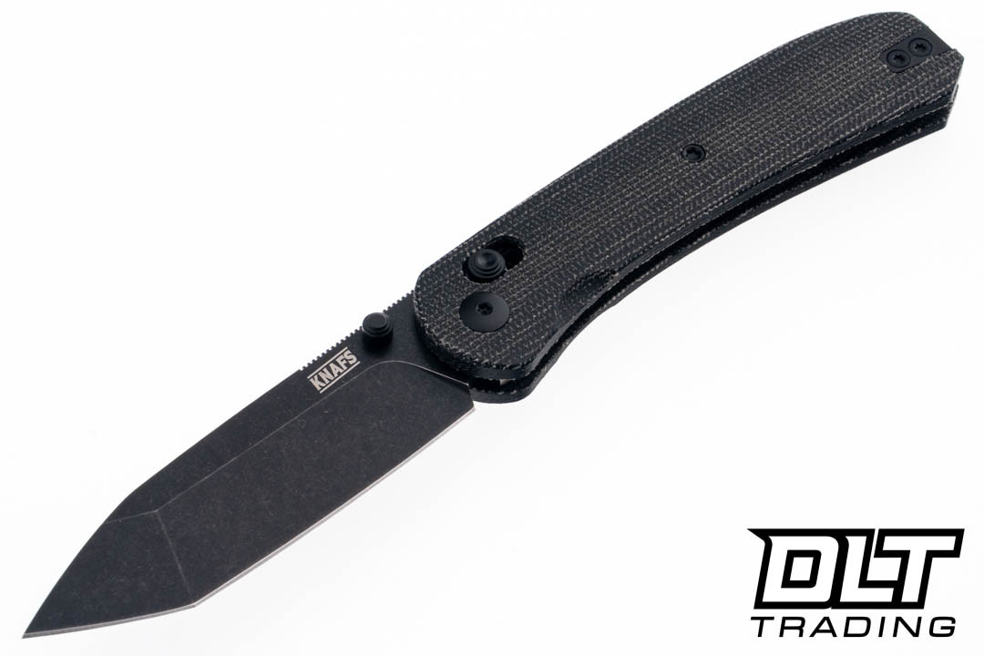 NAO KNAFS Lander 2 - Charcoal Micarta - Black Stonewash S35VN Tanto