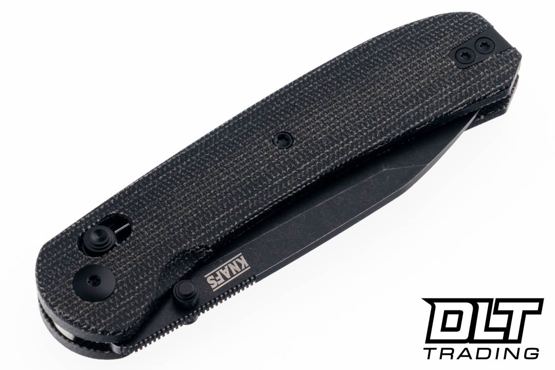 KNAFS Lander 2 - Charcoal Micarta - Black Stonewash S35VN Tanto