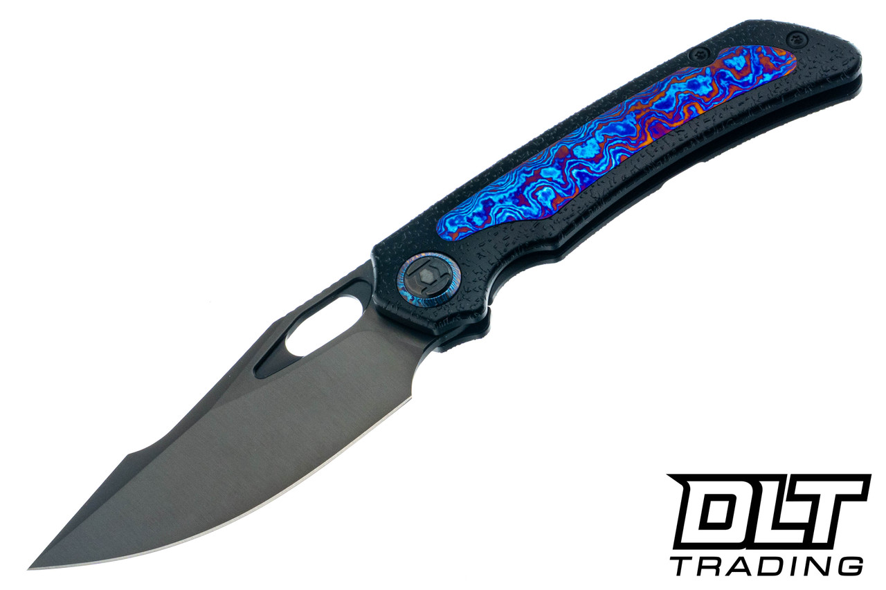 Kunwu Jericho - Raindrop DLC Titanium - Timascus Inlay - Satin DLC