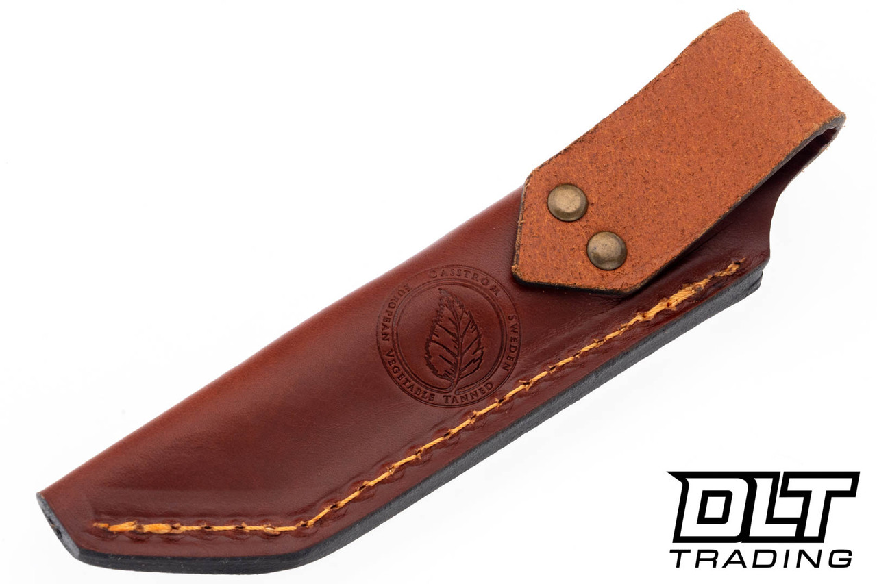 Casstrom No 8 Swedish Foret Knife - Black Micarta - Flat Ground