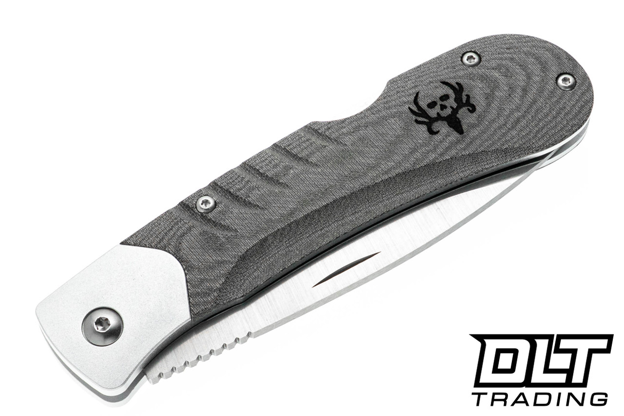 Benchmade Bone Collector 15050 Lockback - Green Canvas Micarta Rib