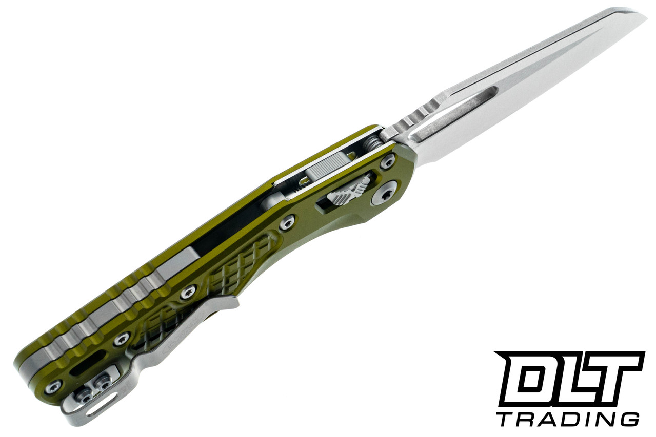 Microtech 210-10FROD MSI S/E - OD Green Frag Handle - Stonewashed