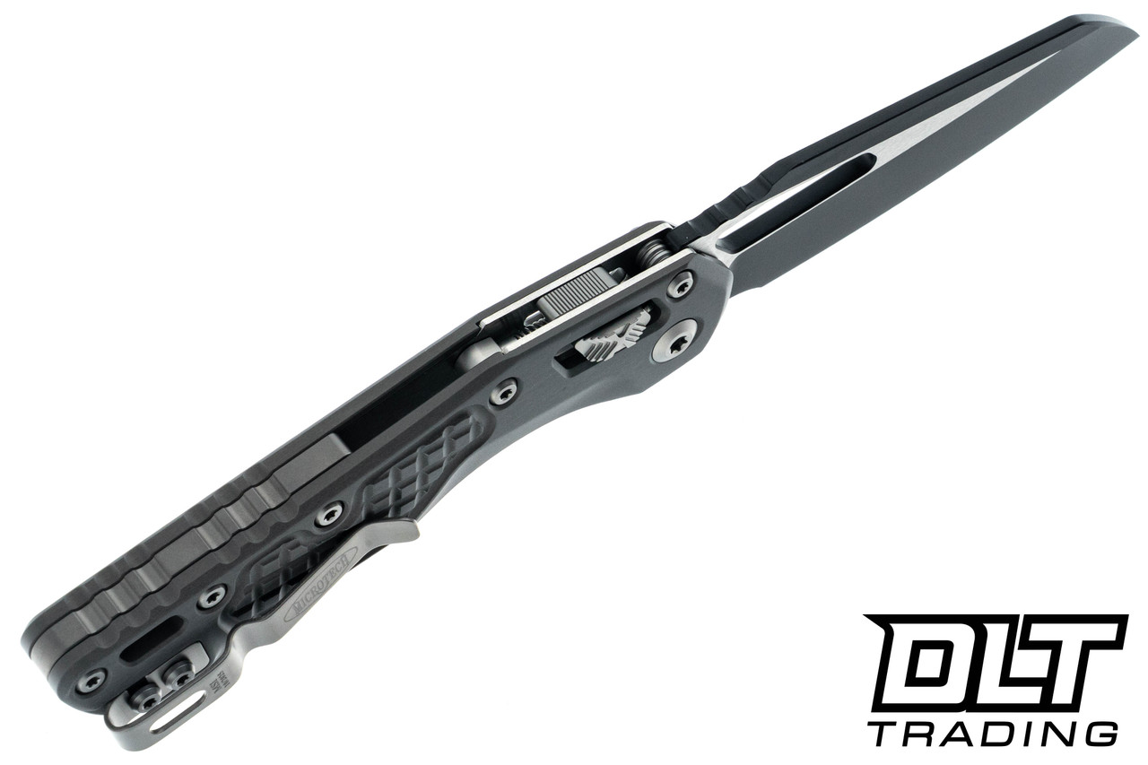 Microtech 210-1FRNC MSI S/E - Natural Clear Frag Handle - Black