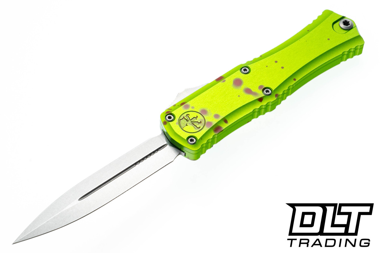 Microtech 1702M-10Z Hera II Mini D/E - Zombie Handle - Stonewashed