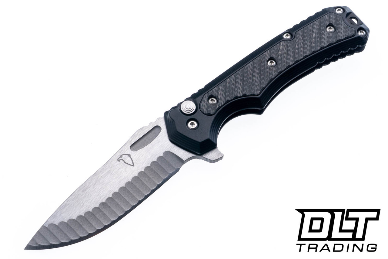 Freeman Outdoor 451 Button Lock Flipper - Black Aluminum Handle