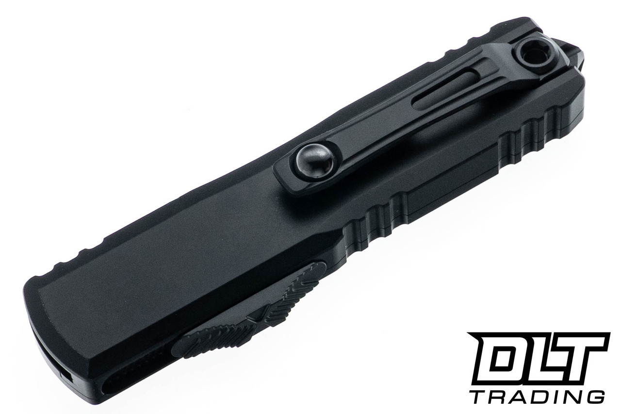 Microtech 12334-2T UTX-85 Gen IV T/E - Black Handle - Black Blade