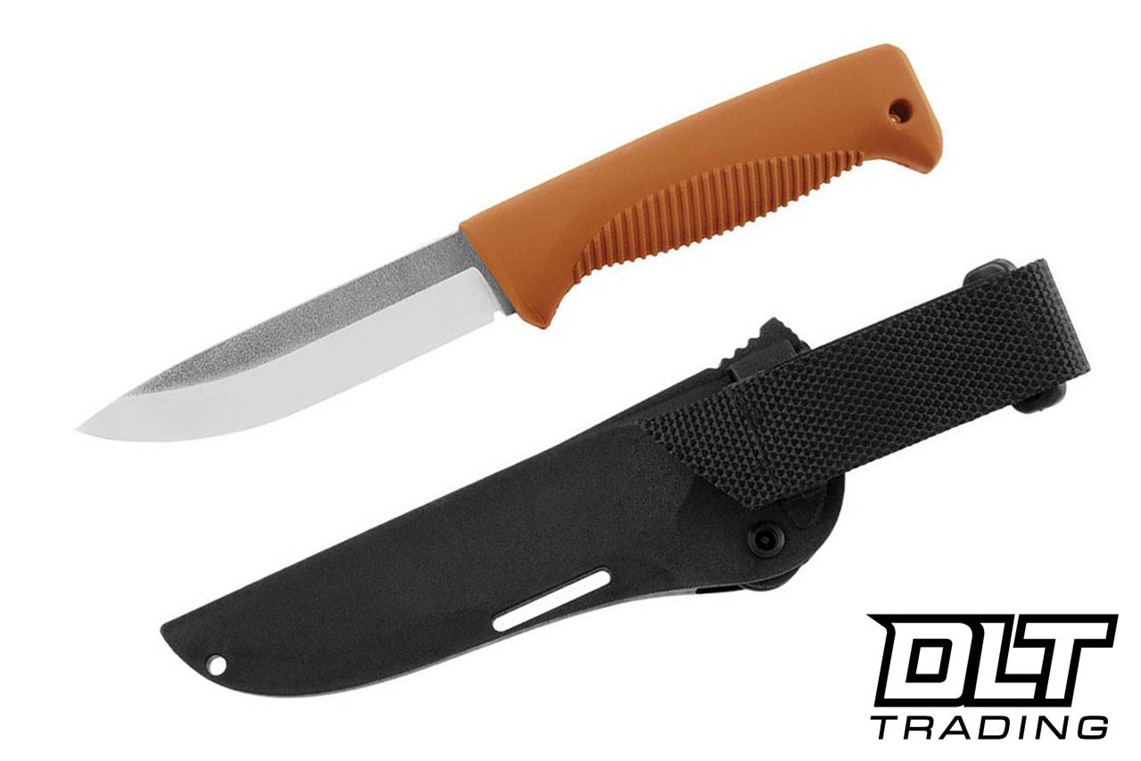 Peltonen Knives M07 Ranger Puukko - Orange TPE Handle - Satin N690