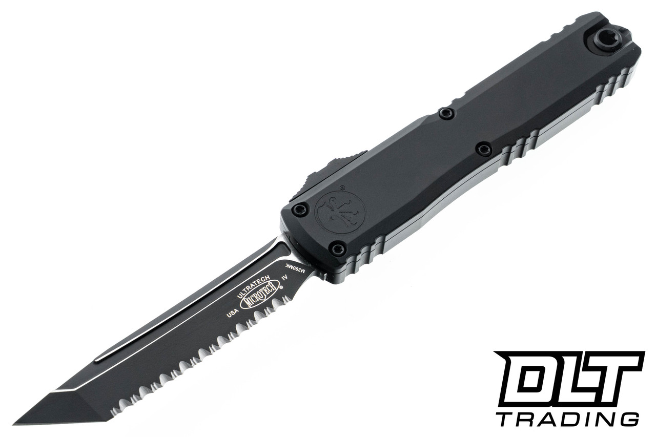 Microtech Ultratech Gen IV 11234-3T - Black Tanto Serrated