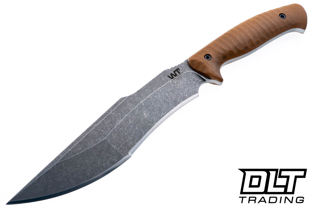 WTG Lanzeta C - K329 Dark Washed Blade - Brown Rugged Texture Grip