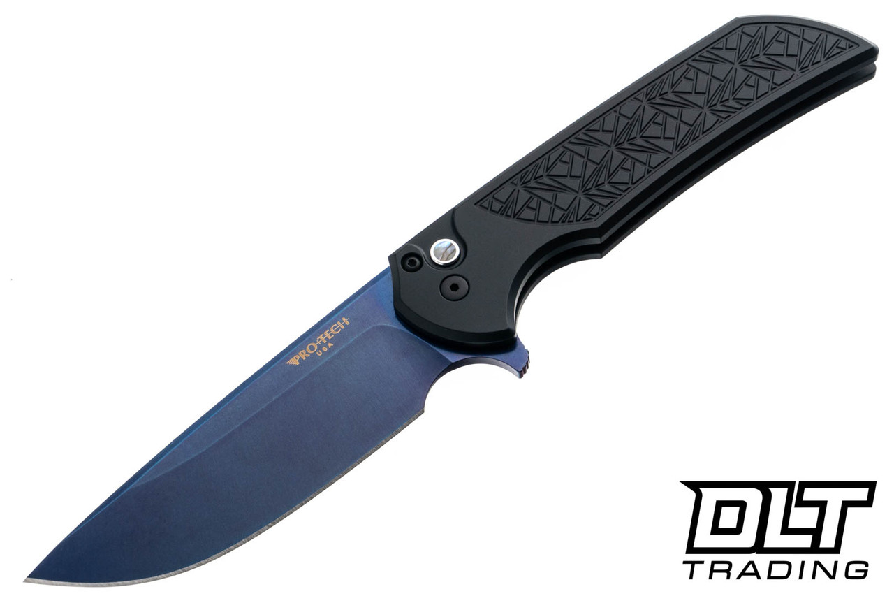 Pro-Tech Mordax Nexus - Textured Black Aluminum - Sapphire Blue
