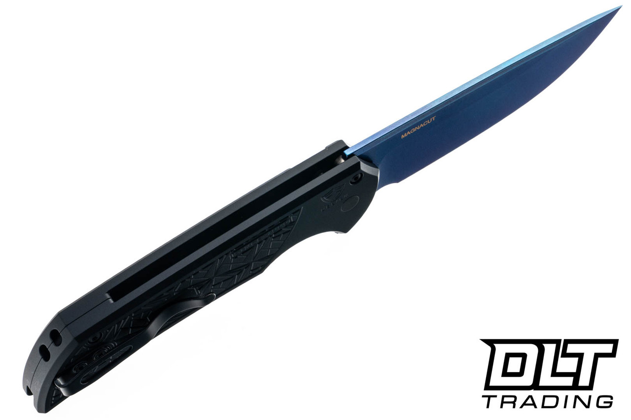 Pro-Tech Mordax Nexus - Textured Black Aluminum - Sapphire Blue