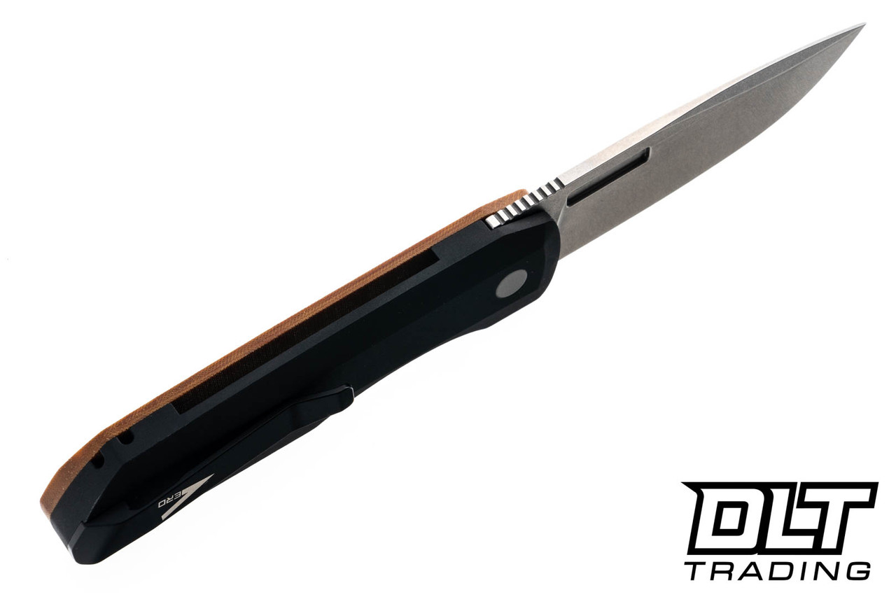 ベジッタ Pro-Tech Vero Synapse - Natural Linen Micarta Lid - Thick Black