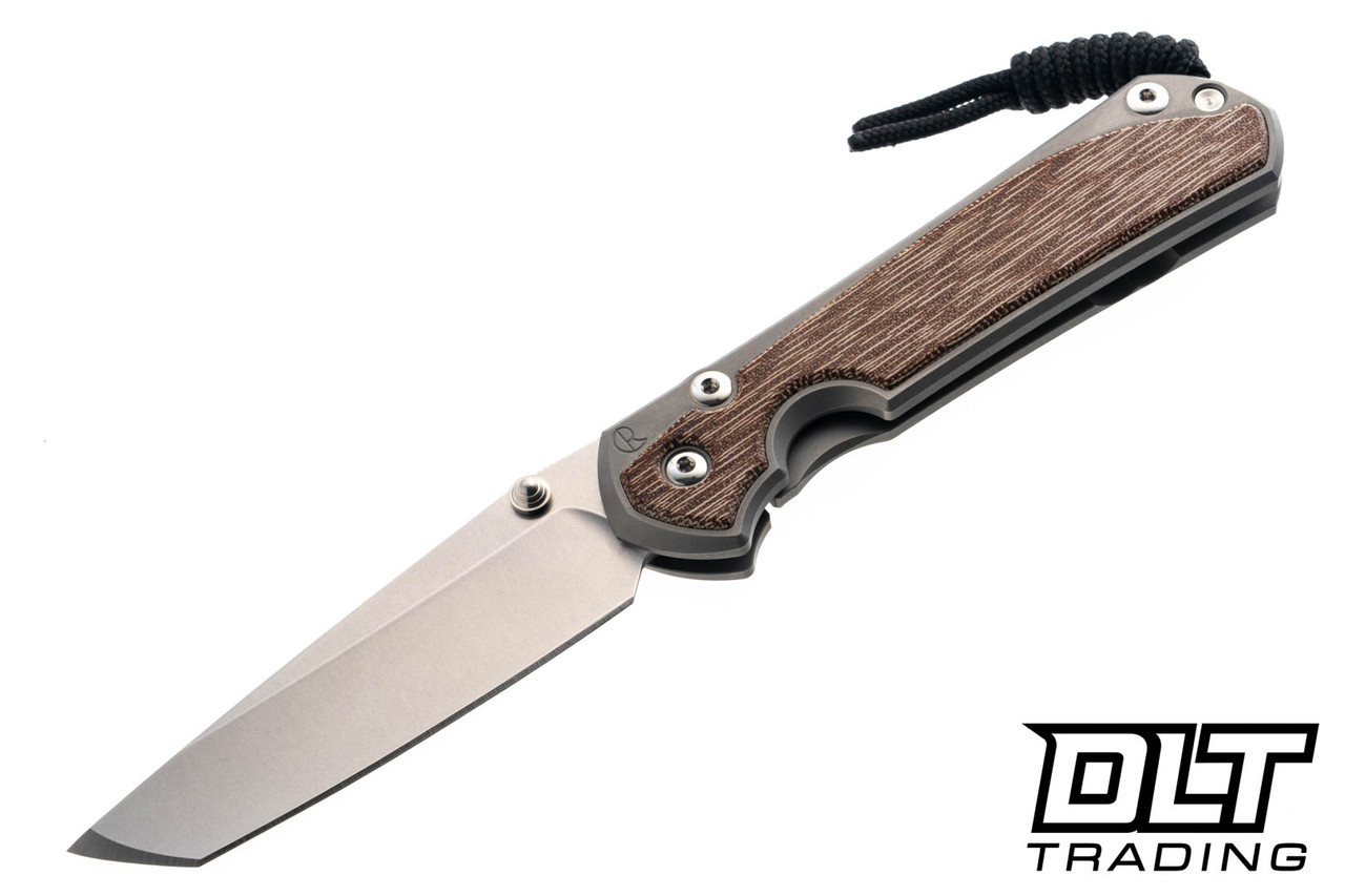 Chris Reeve Large Sebenza 31 - Tanto - Glass Bead Blasted Titanium