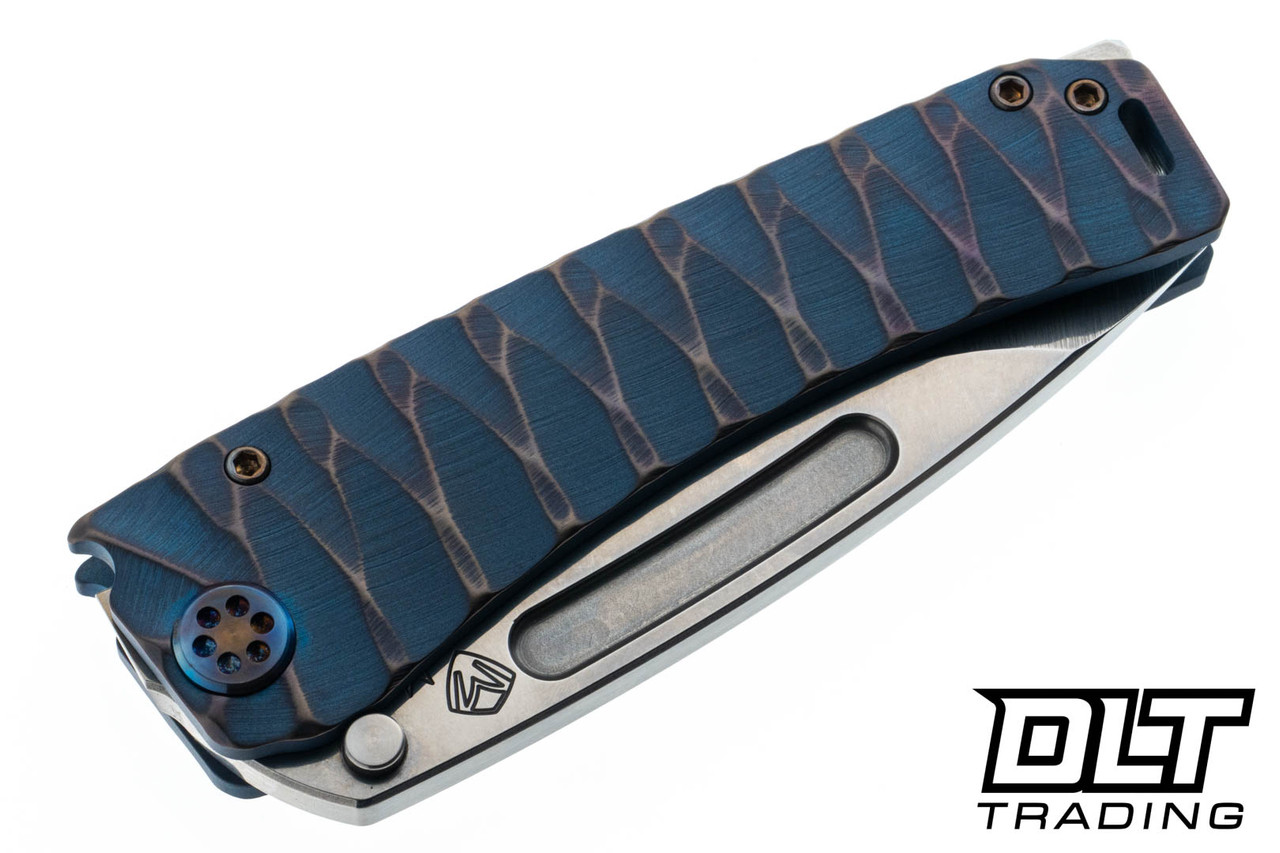 Zacuto マローダー Z-DMR MARAUDER Medford Marauder Drop Point - Tumbled MagnaCut - BB Dark Blue