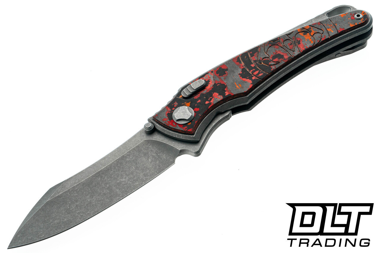 Hawk Knives Talon M390 - Titanium Handle - Mars Valley FatCarbon