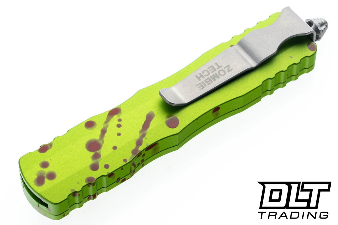 Microtech 225-10Z Dirac D/E - Zombie Tech Handle - Stonewash Blade