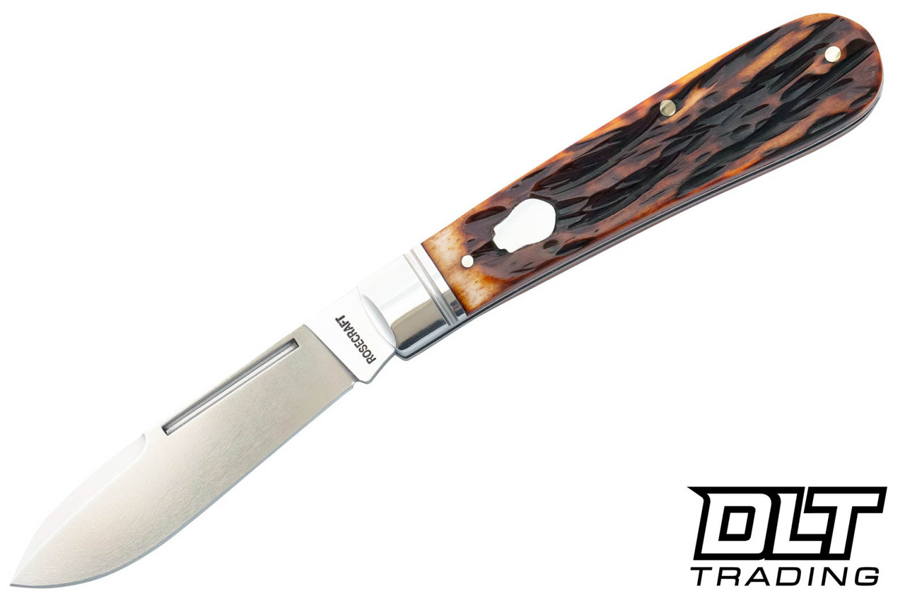 RoseCraft Blades Nolichucky Jack - Dapper Jigged Bone - Satin D2