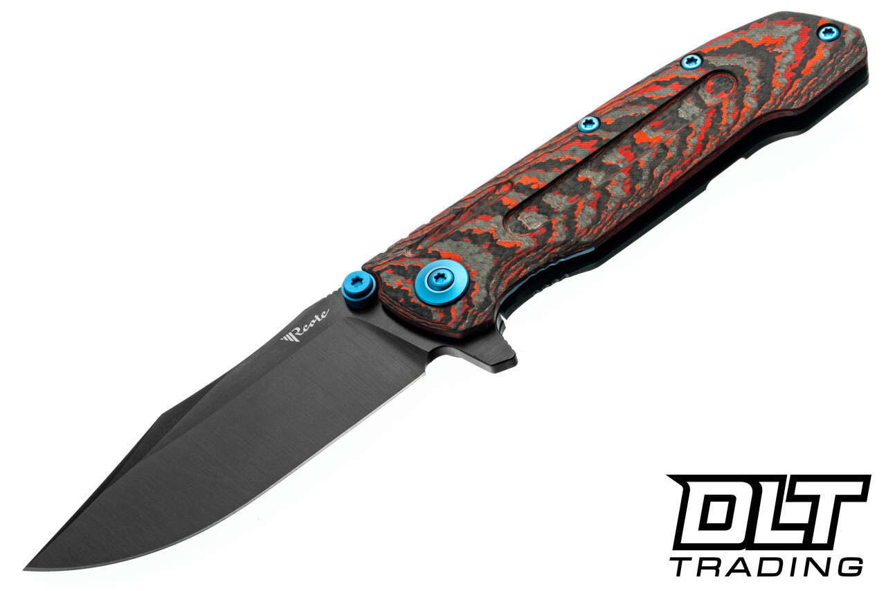 Reate 9D-V2 - Lava Flow FatCarbon - 154CM Belt Satin DLC Blade
