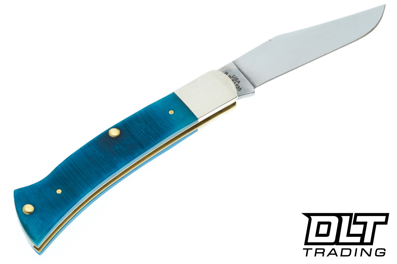 Case Axe Handle - Caribbean Blue Bone - Sawcut Jig - DLT Trading