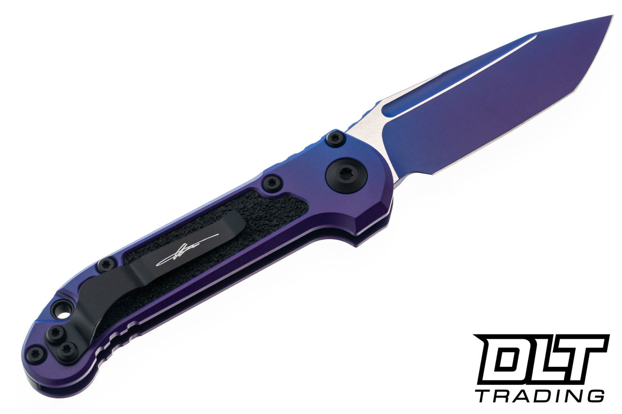 Microtech 1136-1PUAUS-Z4 LUDT Gen III T/E - Aurora Cerakote Handle