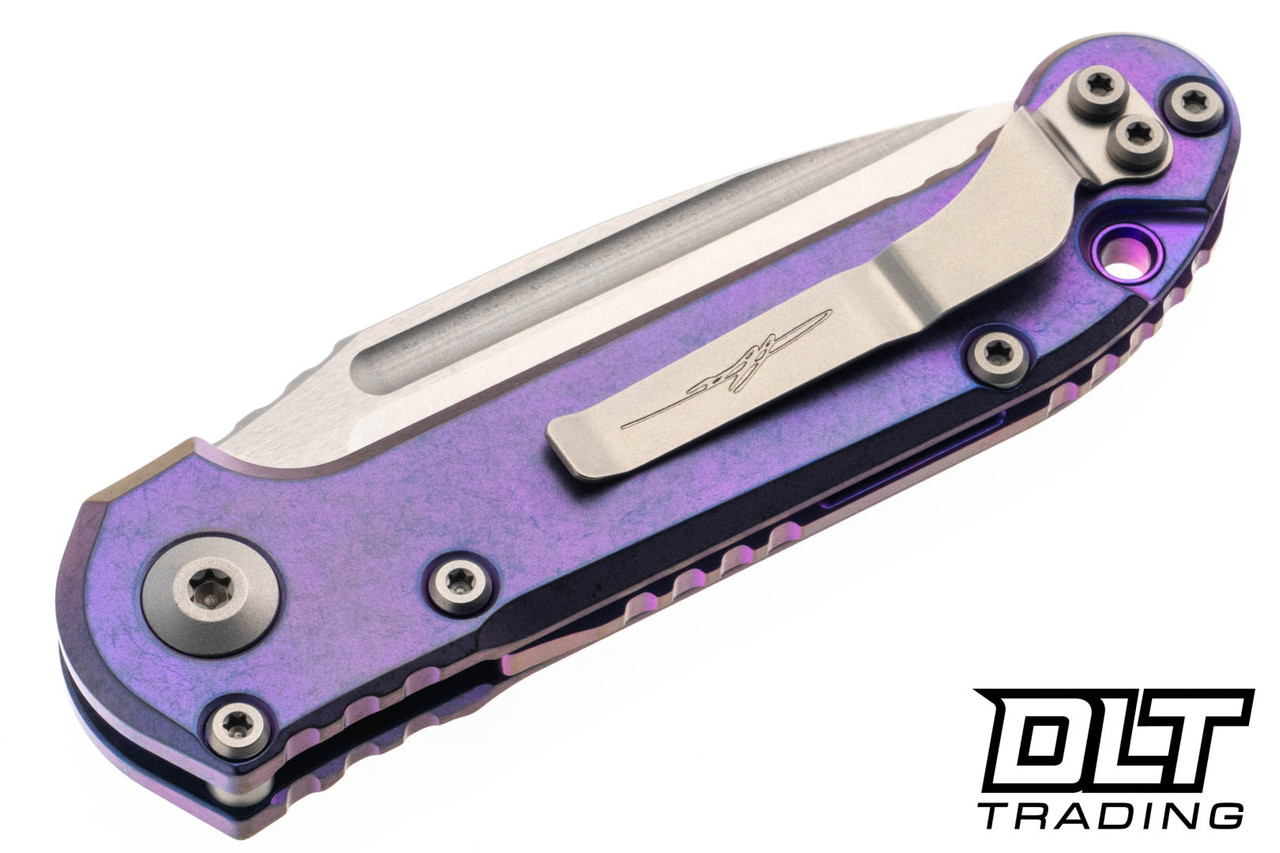 ★リッチパープルスギライト しずく型ルース③(SA+) Microtech 1135-10MS9 LUDT Gen III - Purple Haze Titanium