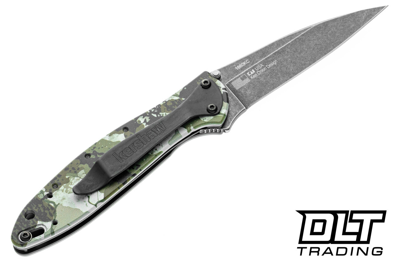 Kershaw Leek 1660KC King's Camo | BlackWash 14C28N EDC Knife
