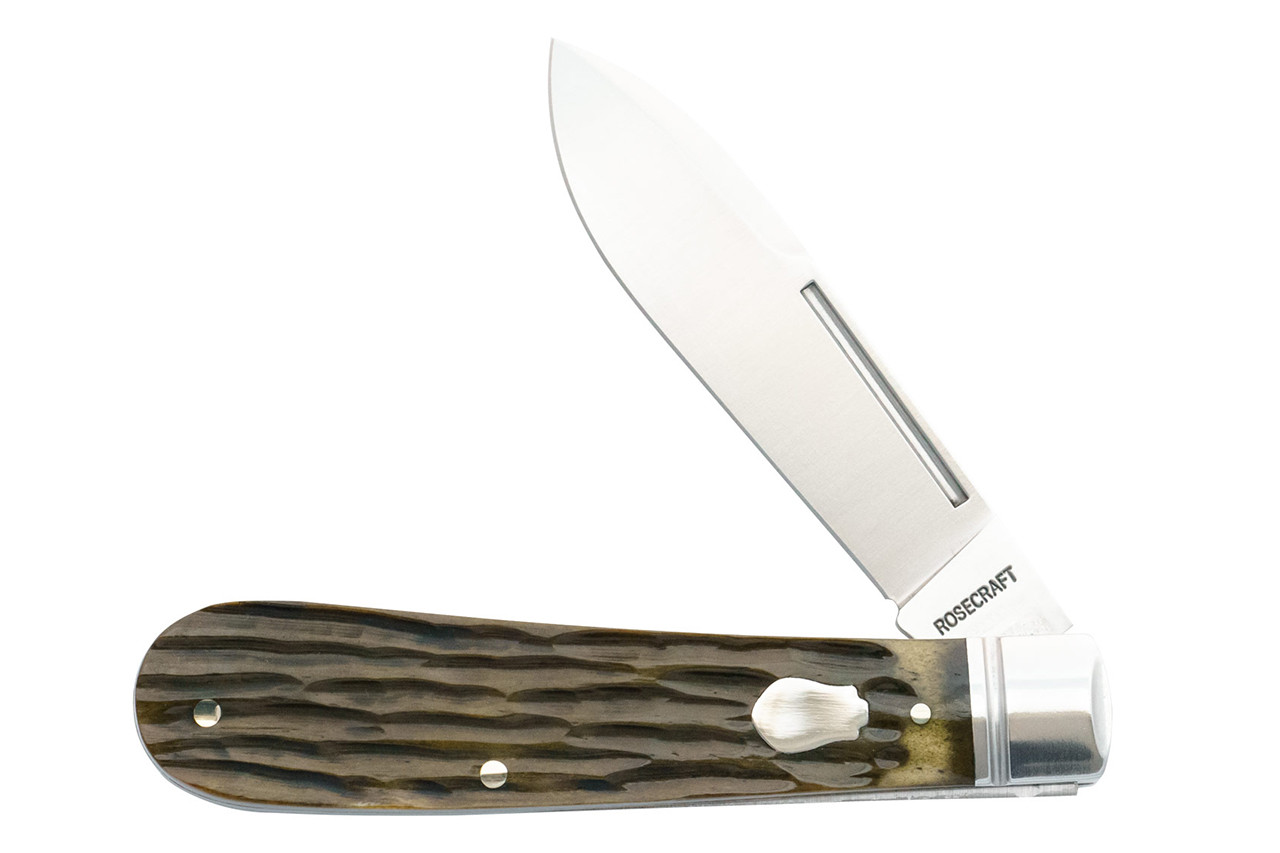 RoseCraft Nolichucky Jack - Vintage Jigged Bone - Satin D2 Spear