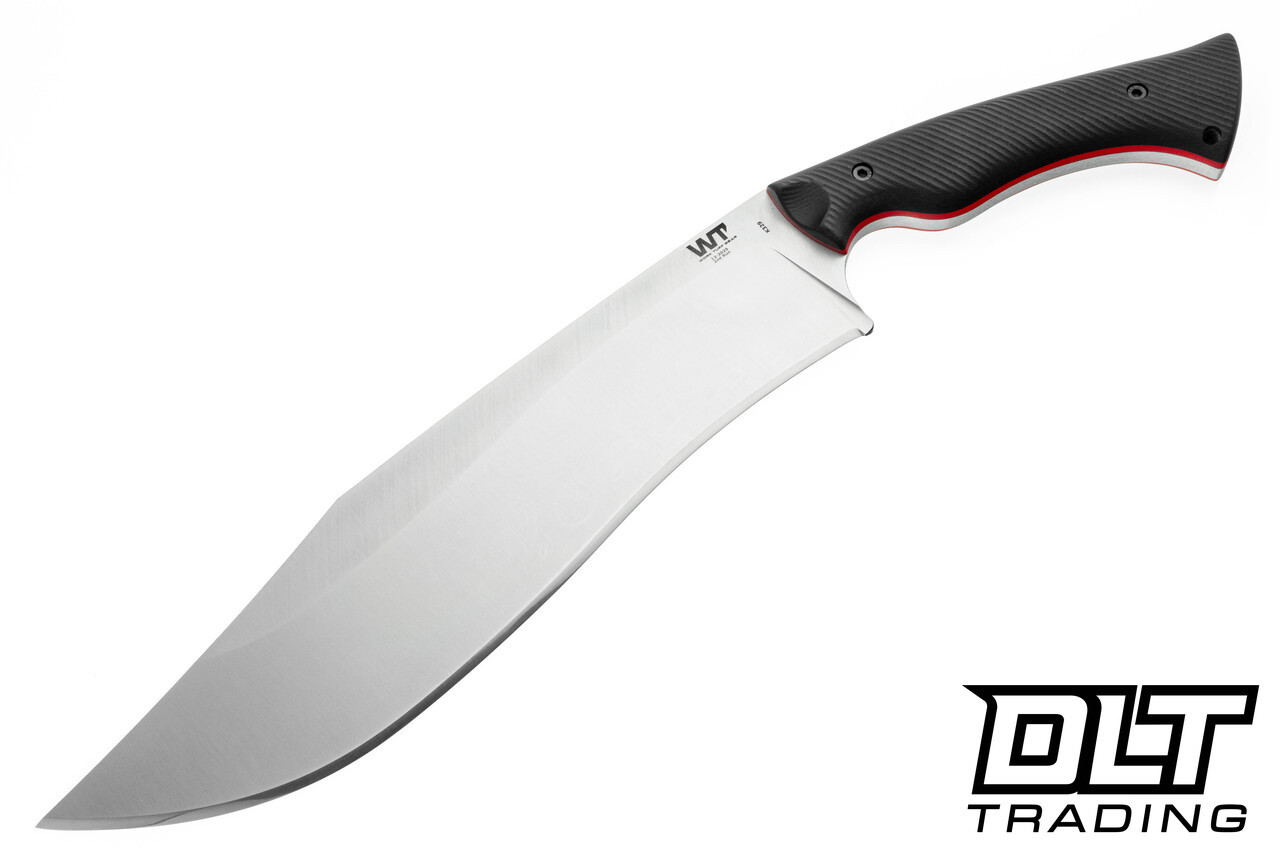 DRT KLASH９LOW - W×K×S×G HUNTER - WTG Night Hunter - K329 Satin Blade - Textured Black G-10 - Red