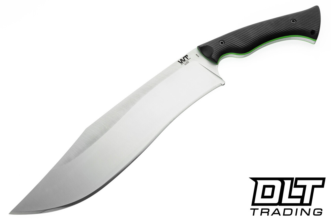 WTG Night Hunter - K329 Satin Blade - Textured Black G-10 - Neon