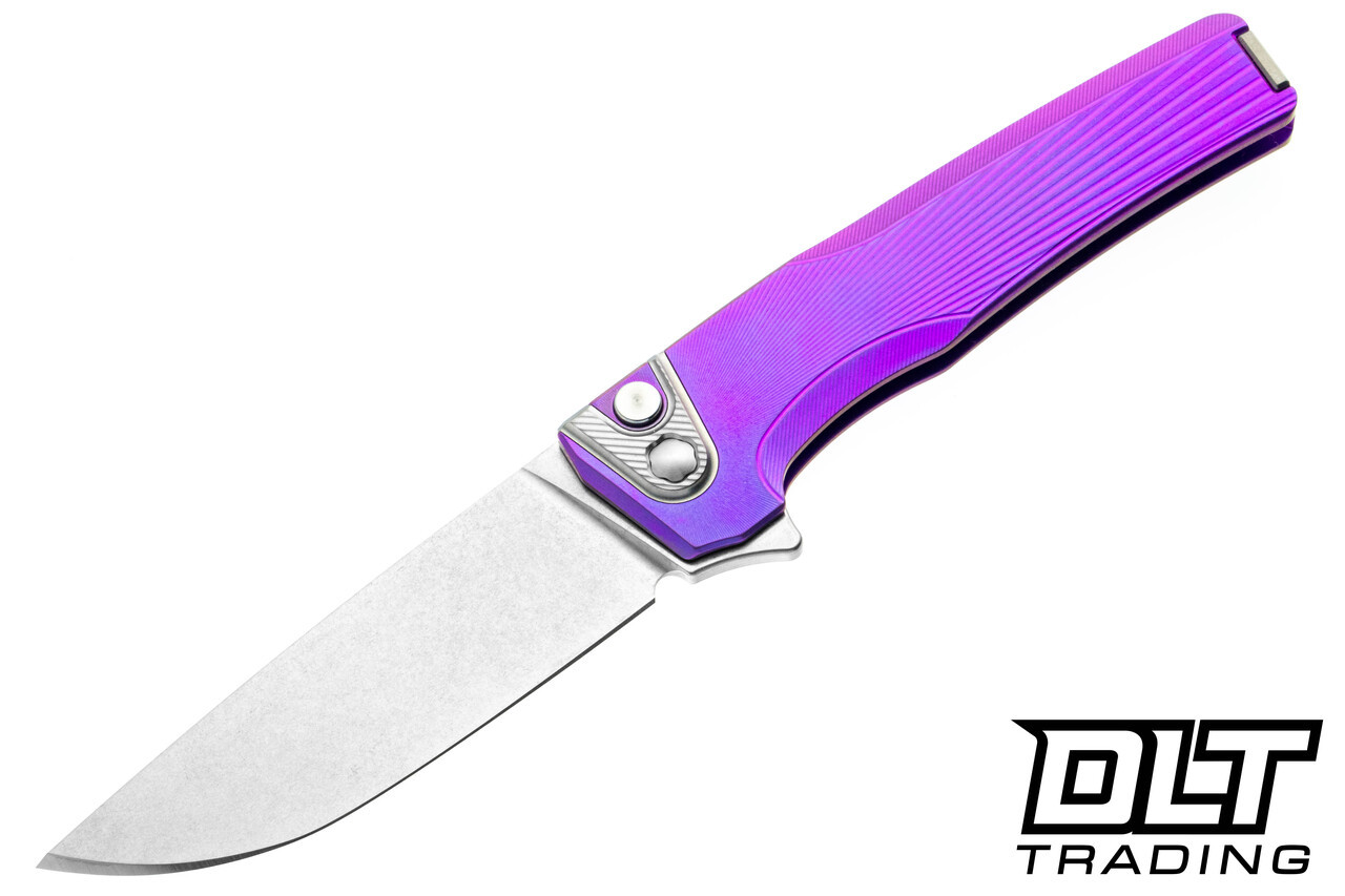 MachineWise Sonora - Raw Ti Bolster - Sunray Purple Titanium