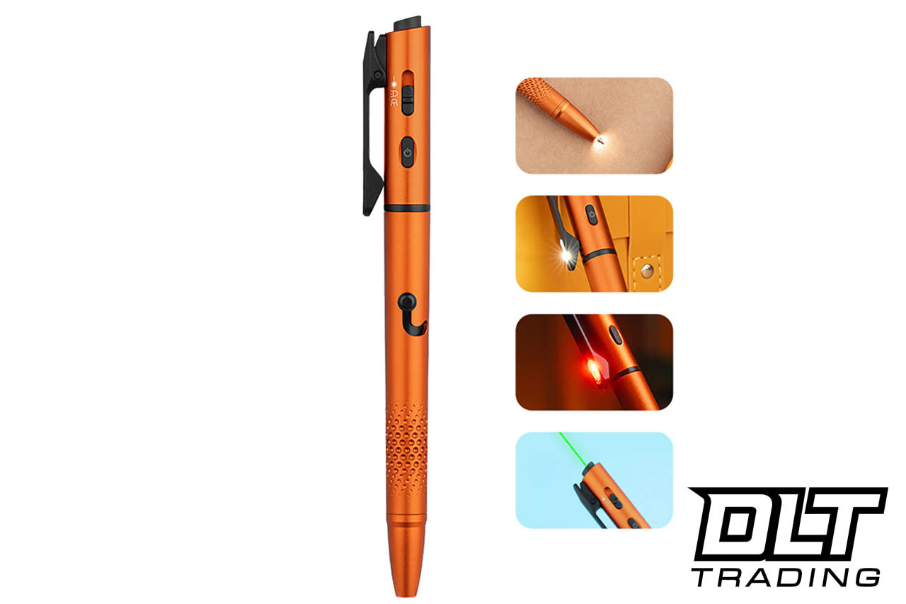 Olight O'Pen 3 Multifunctional Pen Light with Green Laser - Orange