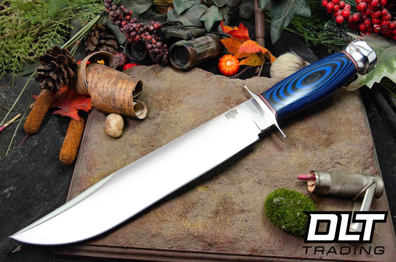 Bark River 1909 Michigan Bowie A2 Blue & Black G-10
