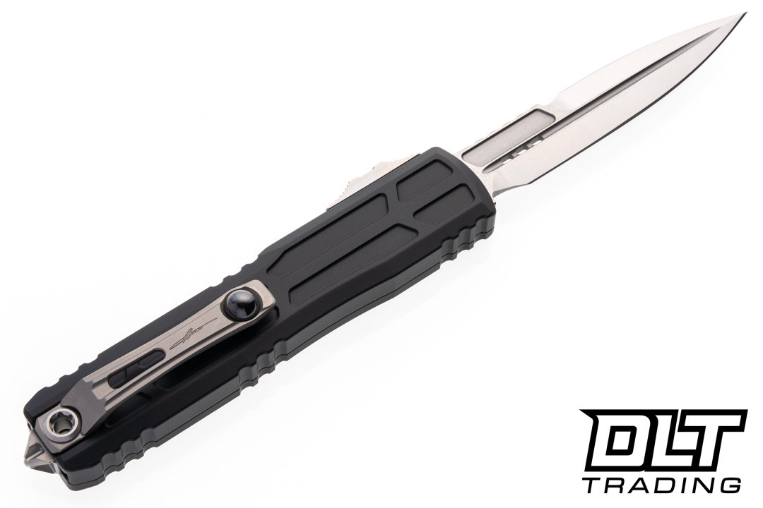 Microtech 1120EX-10S Ultratech EX-ZBP - Black Handle - Stonewash