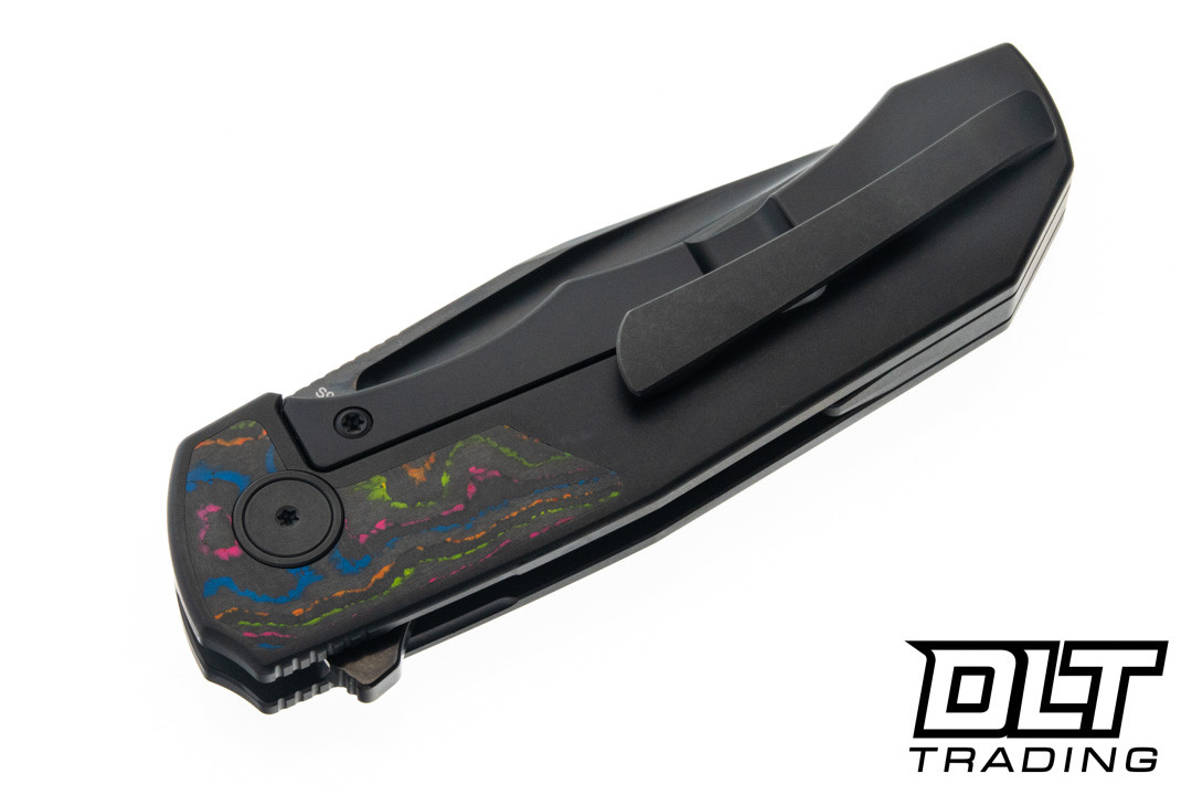 BergBlades TiCK - Black DLC Titanium - 80's CamoCarbon Inlay
