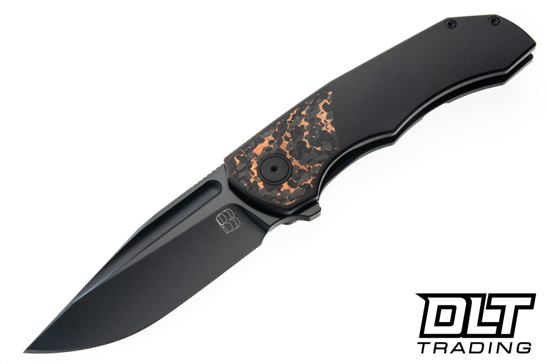 BergBlades TiCK - Black DLC Titanium - Snakeskin Copper FatCarbon