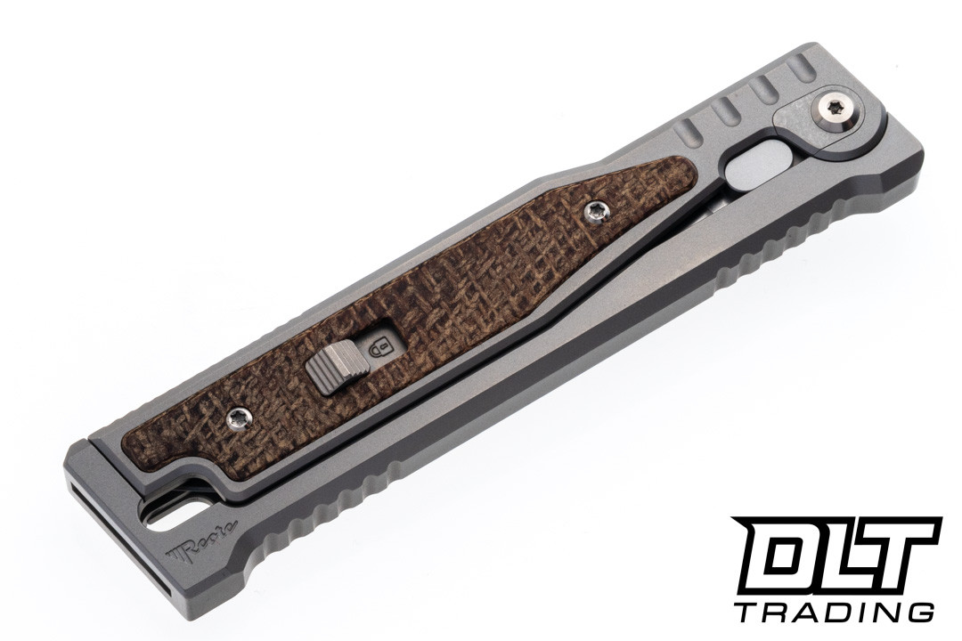 Reate EXO-OG - Tanto Satin Stonewashed Elmax Blade - Bead Blast
