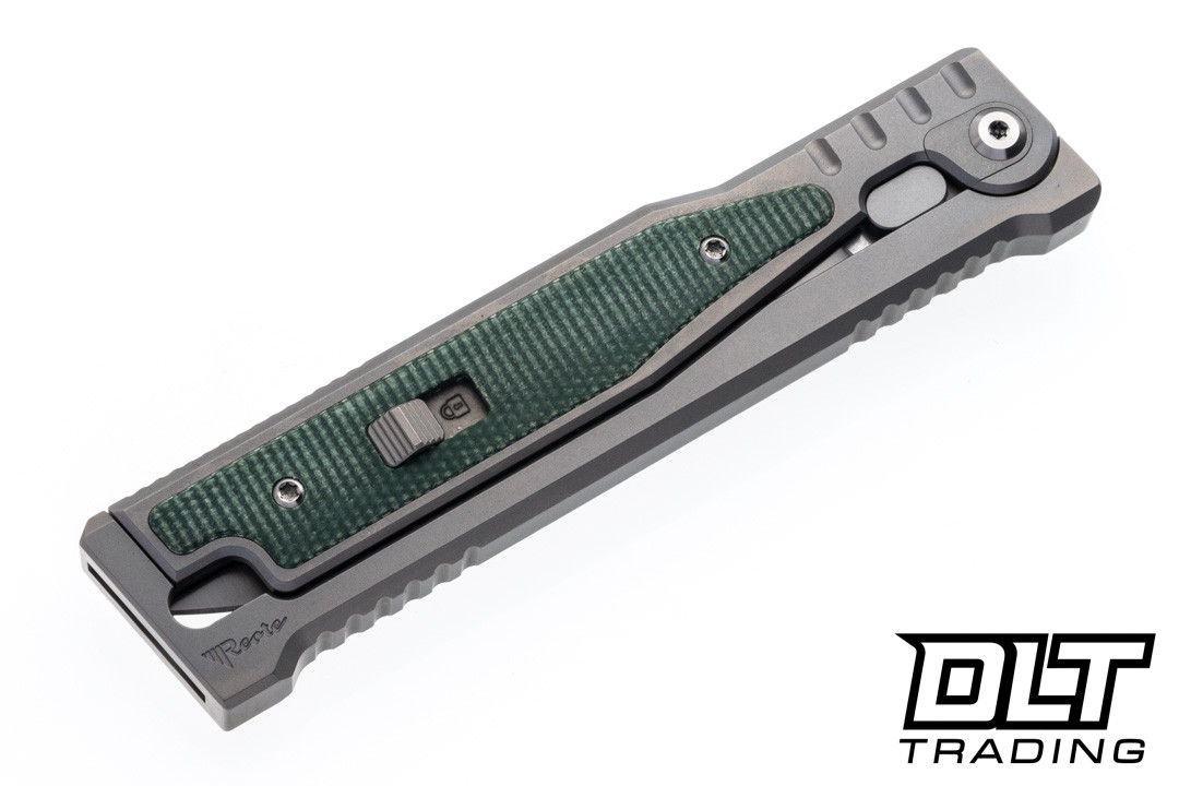 Reate EXO-OG - Double Edge Satin Stonewashed Elmax Blade - Bead