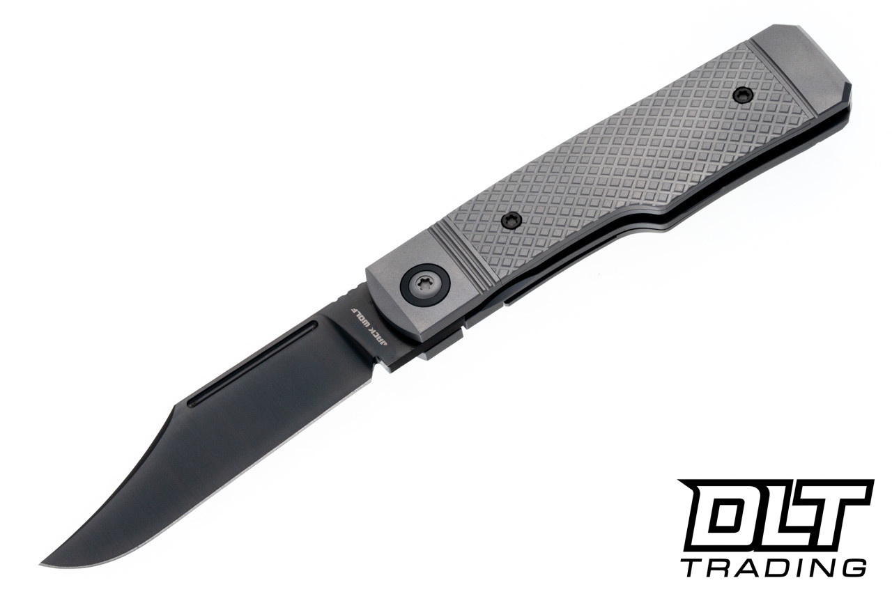 Jack Wolf Gunslinger - Cross Hatch Titanium - Belt Satin DLC S90V