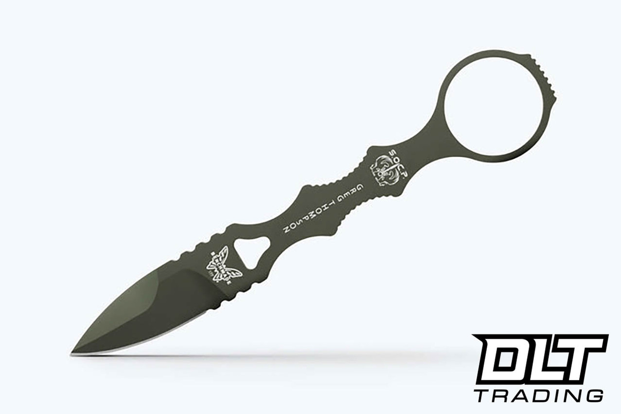 Benchmade SOCP Mini Dagger 177GN - Olive Drab Cerakote - Tan