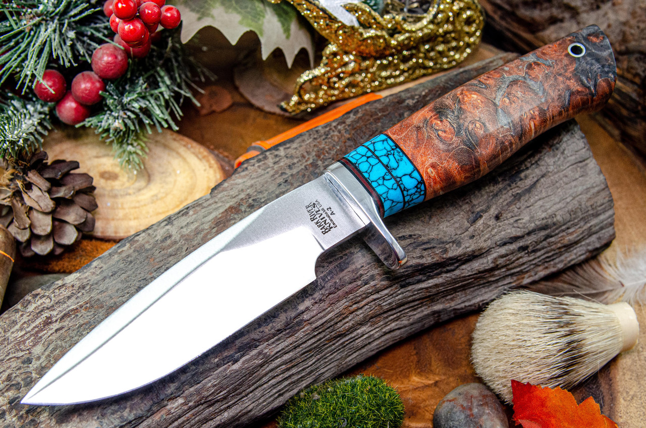 Blade Raid Custom Socom Model 1-5 A2 Rust Maple Burl - Double Turquoise ...