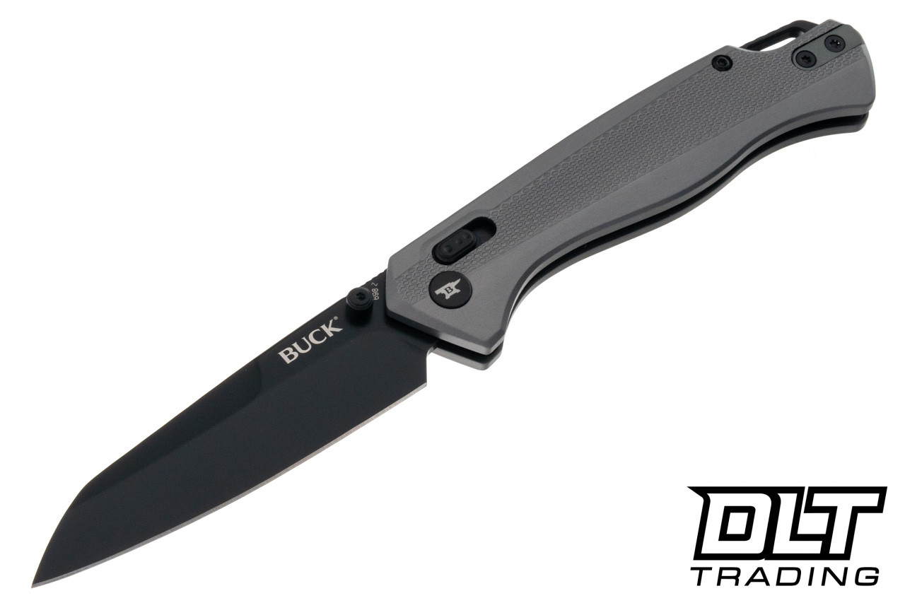 Buck Ferrox 698GYS - Silver Aluminum - Black D2 Blade - DLT Trading
